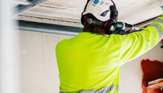 Interiör från NCC:s nya kontorsbyggnad i Arenastaden.